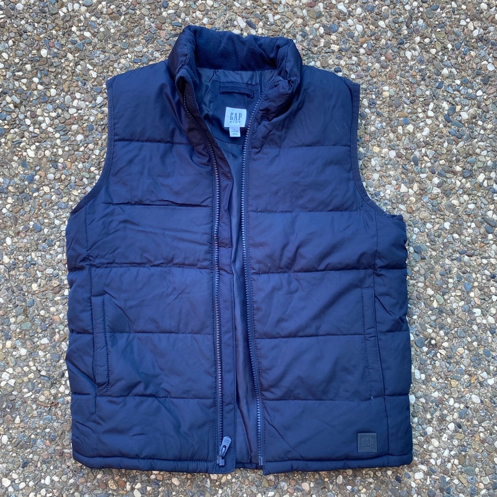 GAP Men's Dark Blue Quilted Vest